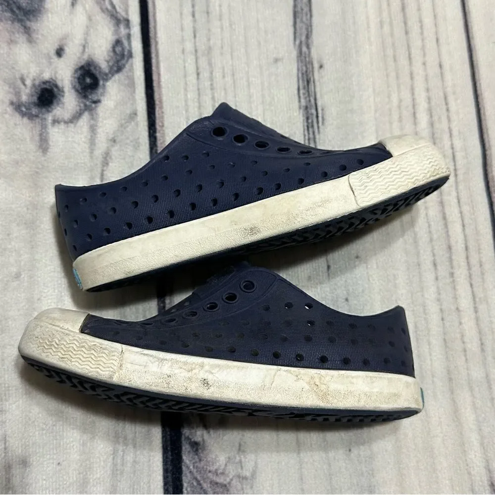 Native‎ Jefferson Navy Blue Kids Slip On Water Shoes Size C8